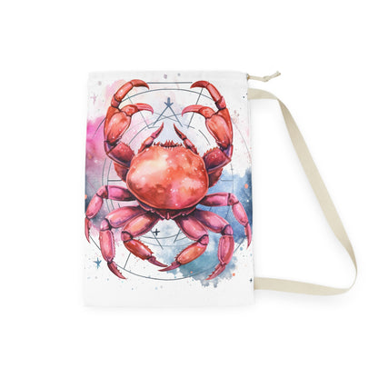 Cancer Star Sign - Elegant Zodiac Astrology - Laundry Bag