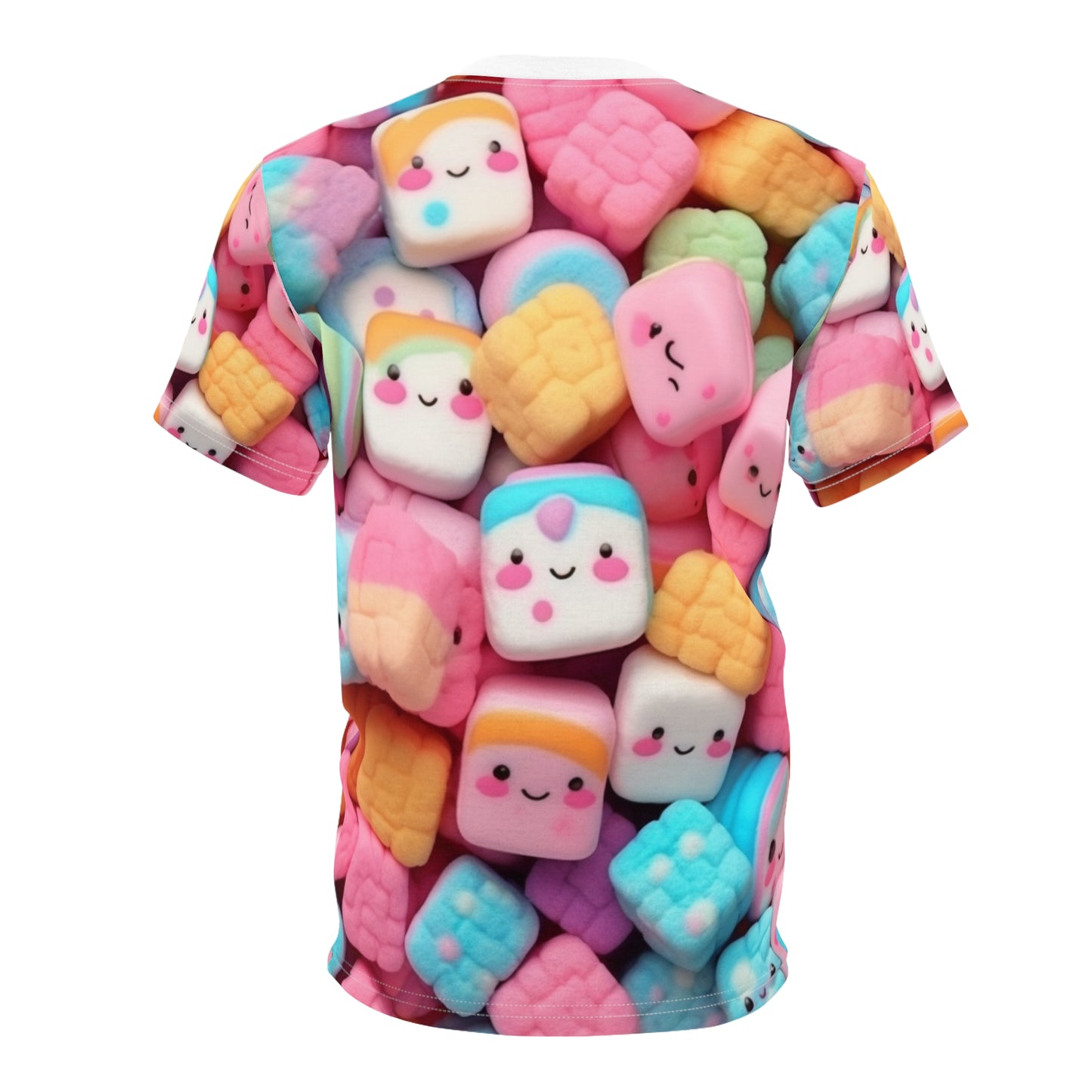 Kawaii Anime Sweets: 愛らしい日本のキャンディーマジック - ユニセックス カットソー Tシャツ (AOP) 