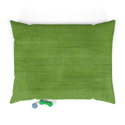 Olive Green Denim-Style: Seamless, Textured Fabric - Dog & Pet Bed