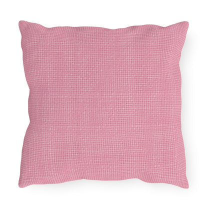 Pastel Rose Pink: Denim-Inspired, Refreshing Fabric Design - Outdoor Pillows