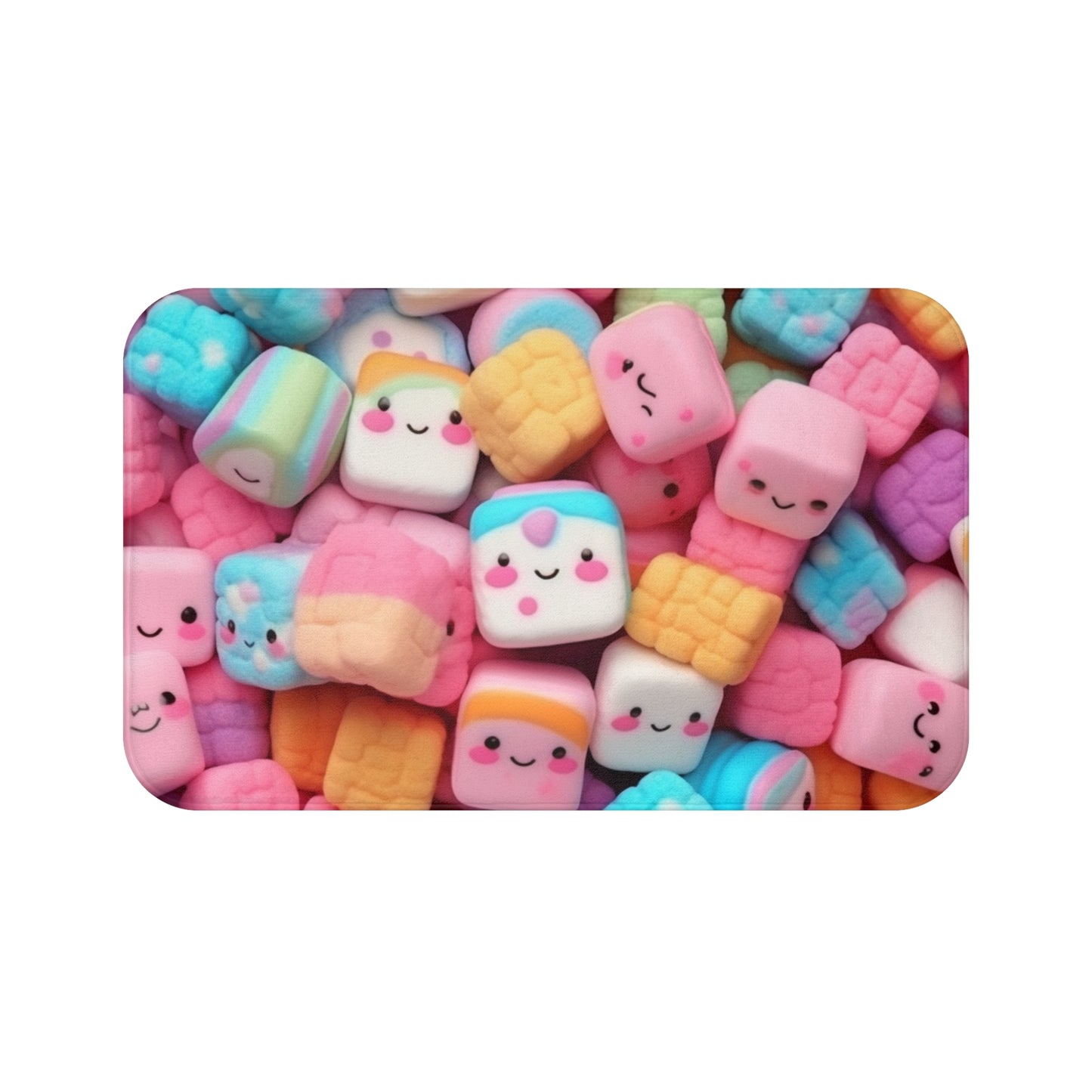 Dulces de anime kawaii: adorables dulces japoneses mágicos - Alfombra de baño