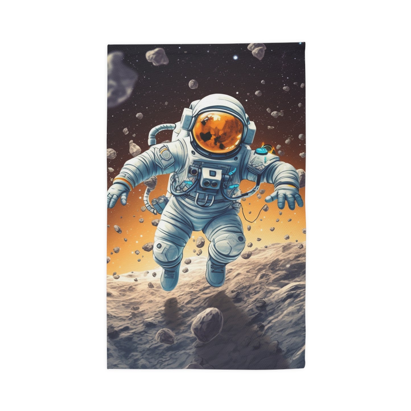 Galactic Adventurer - Celestial Star Art: Deep Space Exploration - Dobby Rug