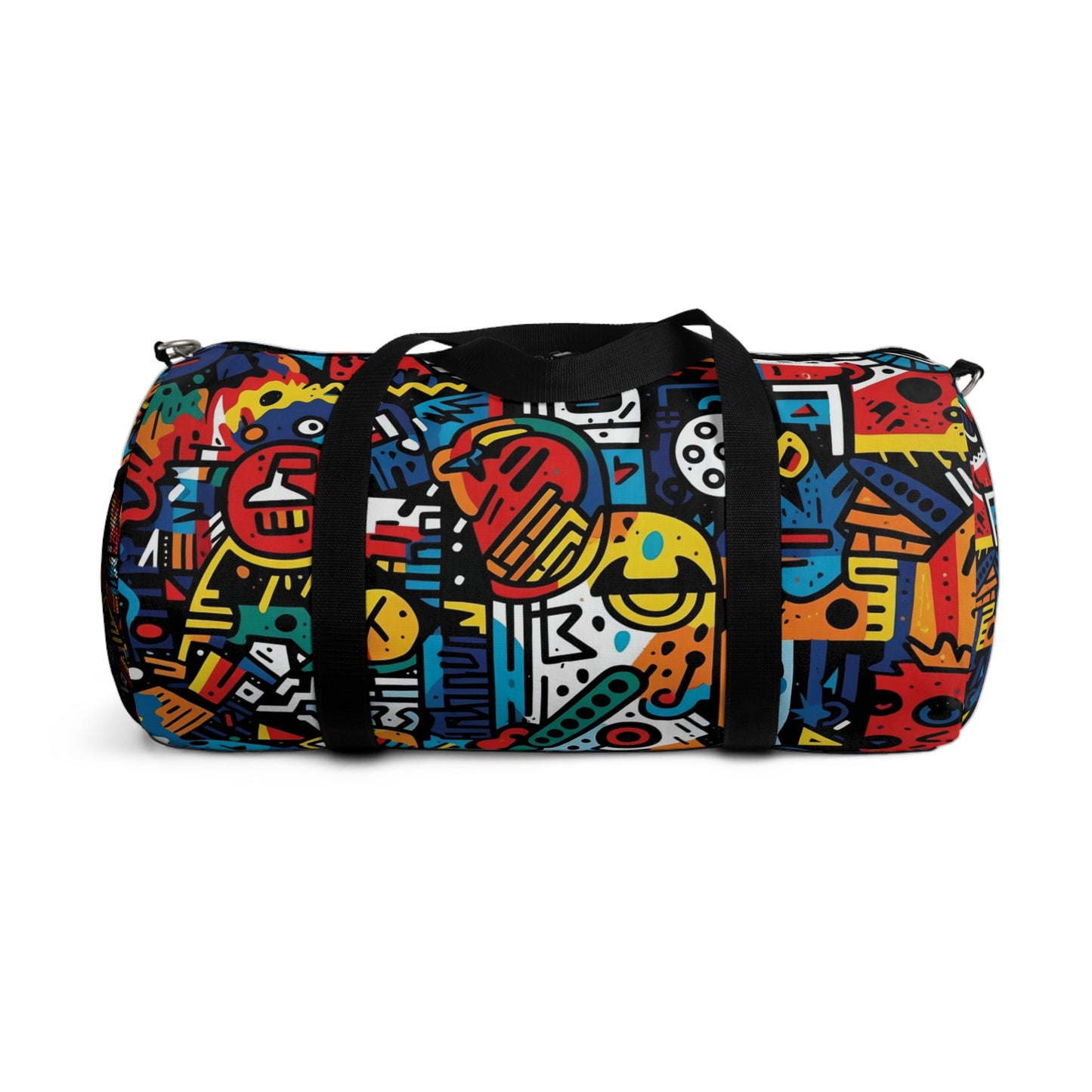 Street Art Inspired Bold Graffiti & Urban Motifs Design Duffel Bag