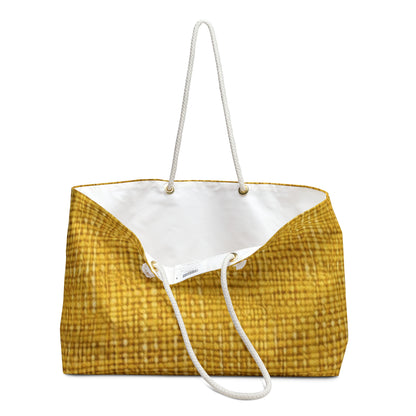 Radiant Sunny Yellow: tela de verano inspirada en la mezclilla - Bolso de fin de semana 