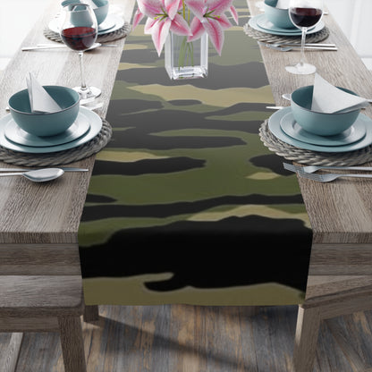 Tiger Stripe Camouflage: Military Style - Table Runner (Cotton, Poly)