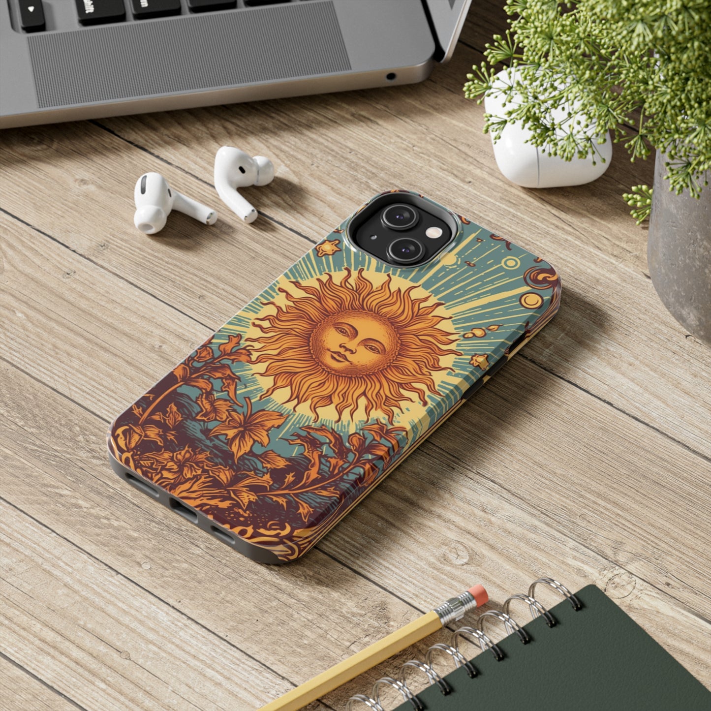 Sun Tarot Card Symbol of Growth, Life, and Radiance - Tough Phone Cases