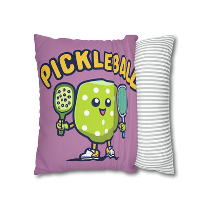 Pickleball Anime kawaii - Cartoon Graphic - Sport Character - Spun Polyester Square Pillow Case