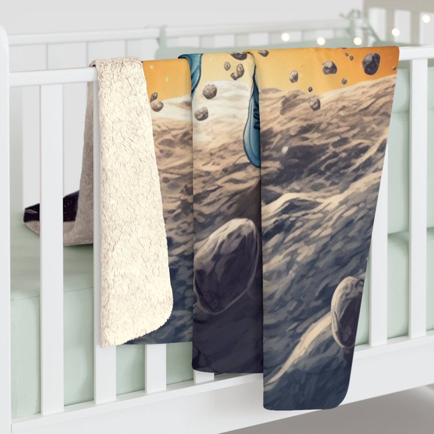 Galactic Adventurer - Celestial Star Art: Deep Space Exploration - Sherpa Fleece Blanket