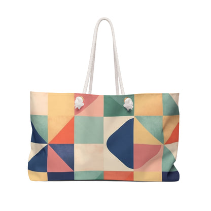 Minimalist Geometric Shapes - Pastel Decor Weekender Bag