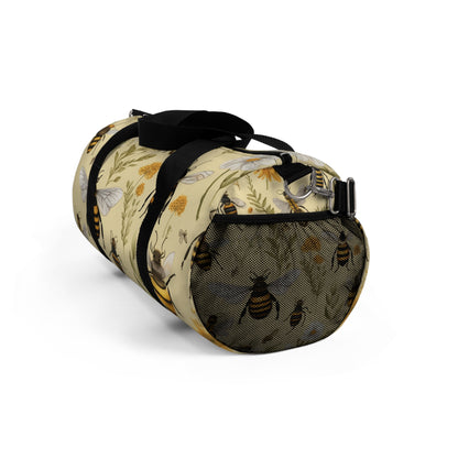 Whimsical Bee & Honeycombs Nature-Friendly Pattern Design Duffel Bag