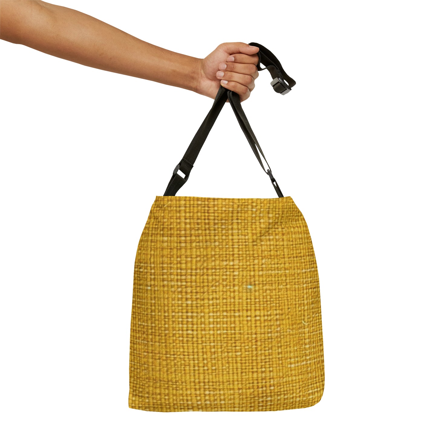 Radiant Sunny Yellow: tela de verano inspirada en la mezclilla - Bolso de mano ajustable (AOP) 