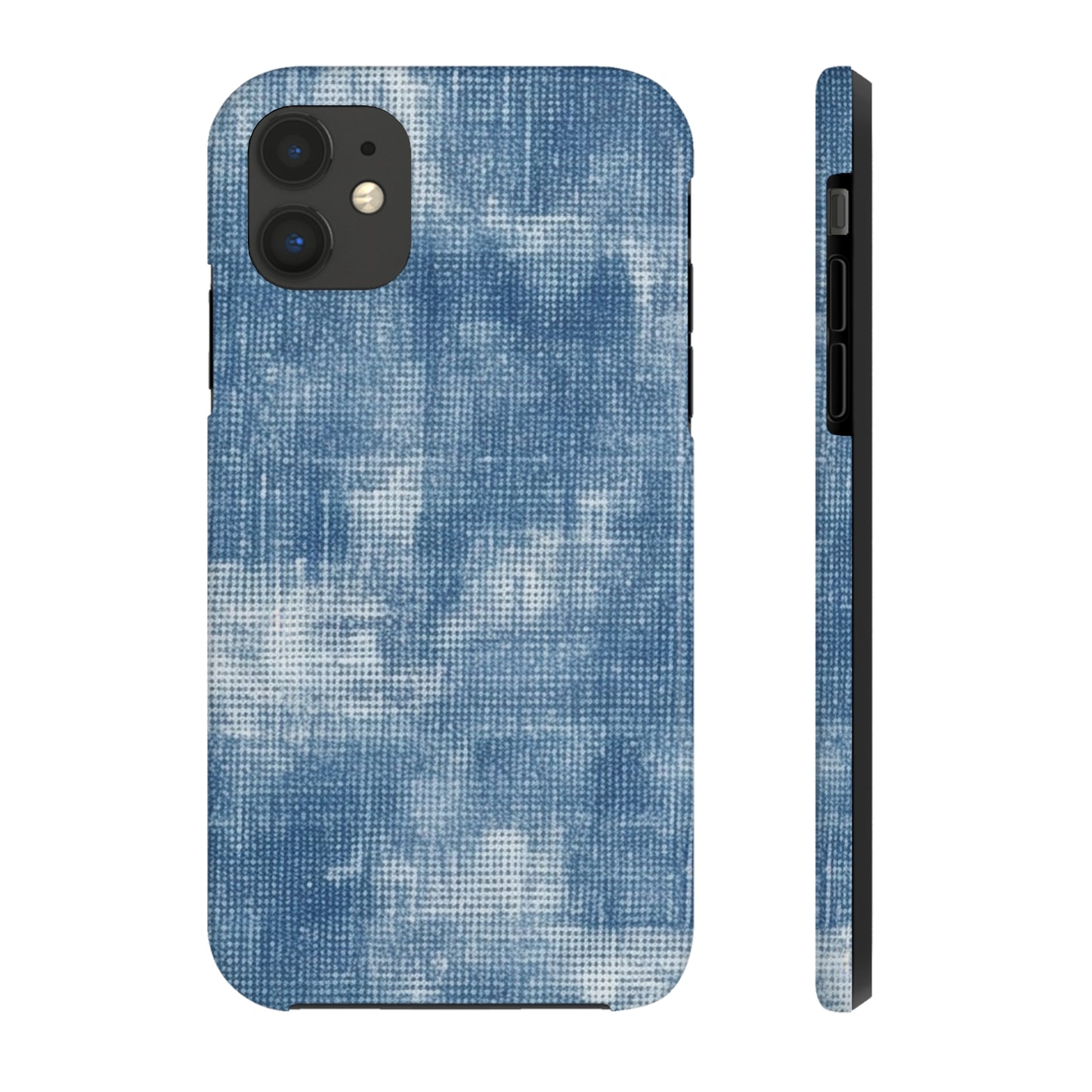 Faded Blue Washed-Out: Denim-Inspired, Style Fabric - Tough Phone Cases