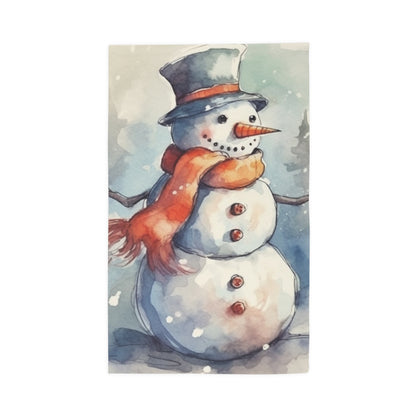 Frosty Winter Snowman Christmas - Dobby Rug