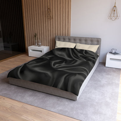 Black Silk, Microfiber Duvet Cover