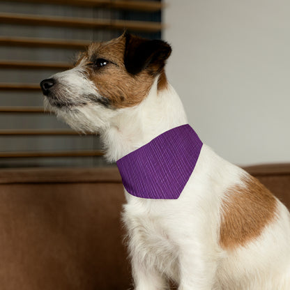 Violeta/Ciruela/Púrpura: Tela lujosa inspirada en la mezclilla - Collar tipo bandana para perros y mascotas 