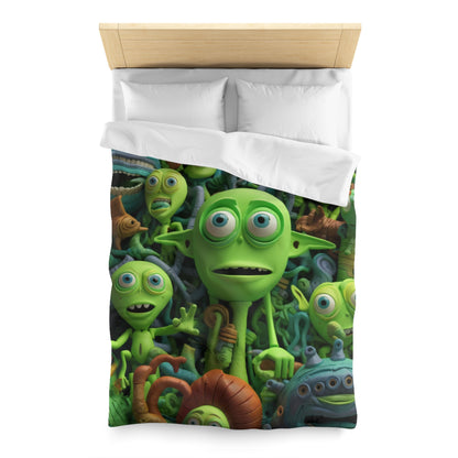 Toy Alien Story Space Character Galactic UFO Anime Cartoon - Funda nórdica de microfibra 