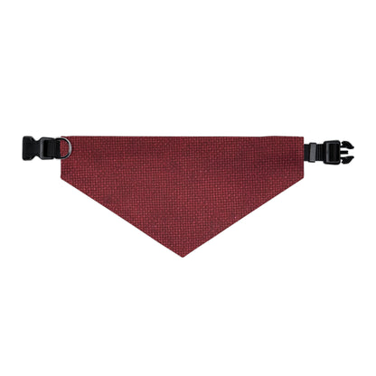 Seamless Texture - Maroon/Burgundy Denim-Inspired Fabric - Pet Bandana Collar