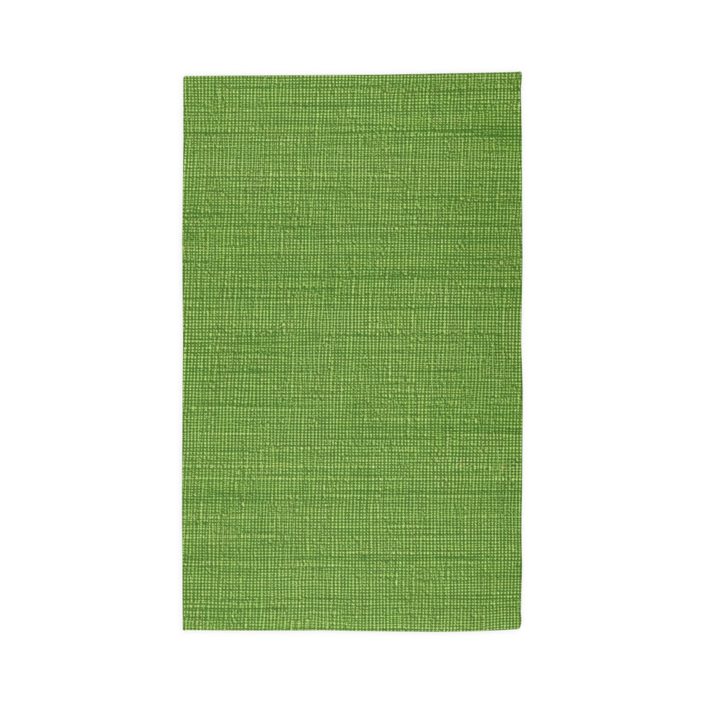 Olive Green Denim-Style: Seamless, Textured Fabric - Dobby Rug