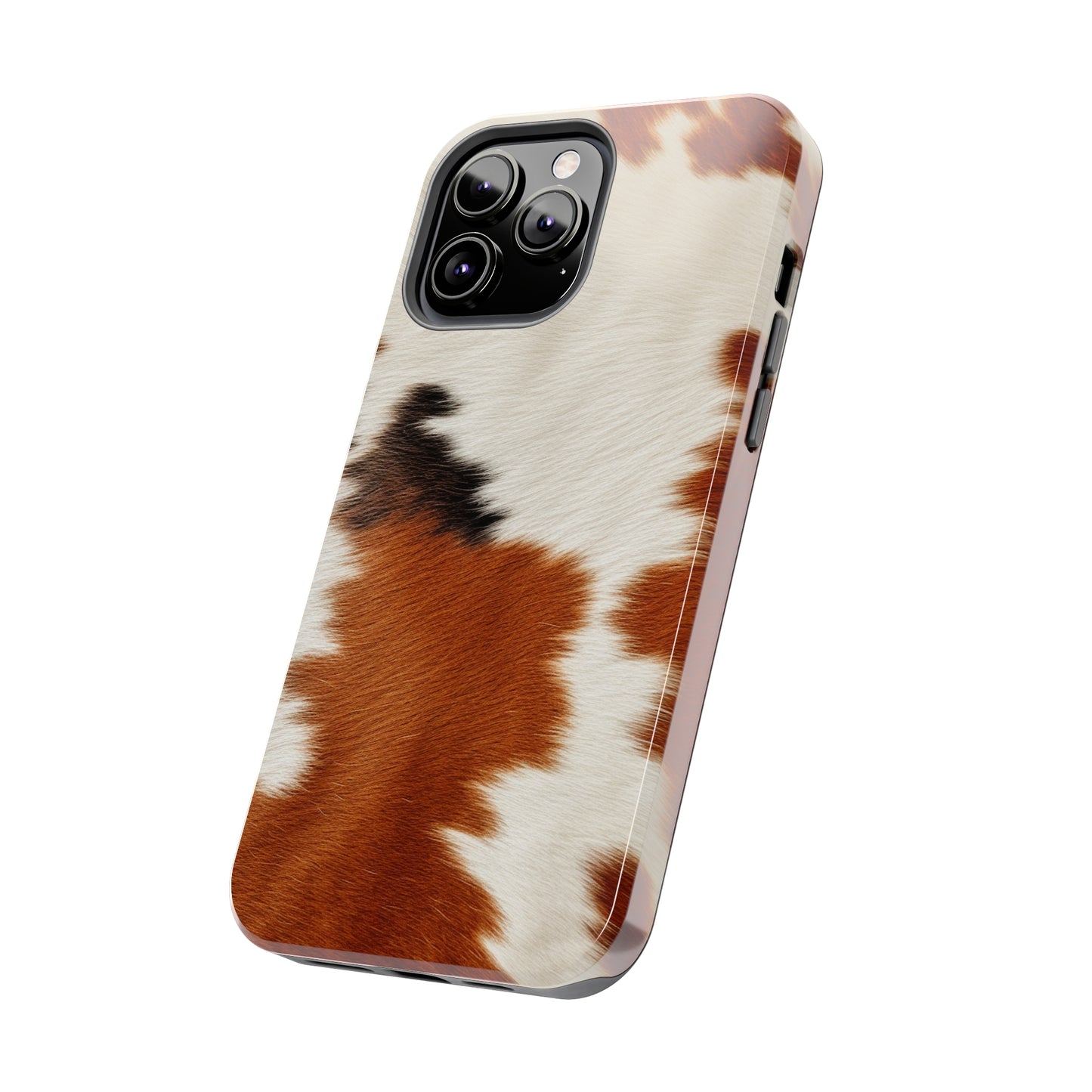 Hair Cowhide Leather Natural Design Durable Rugged Style - Tough Phone Cases