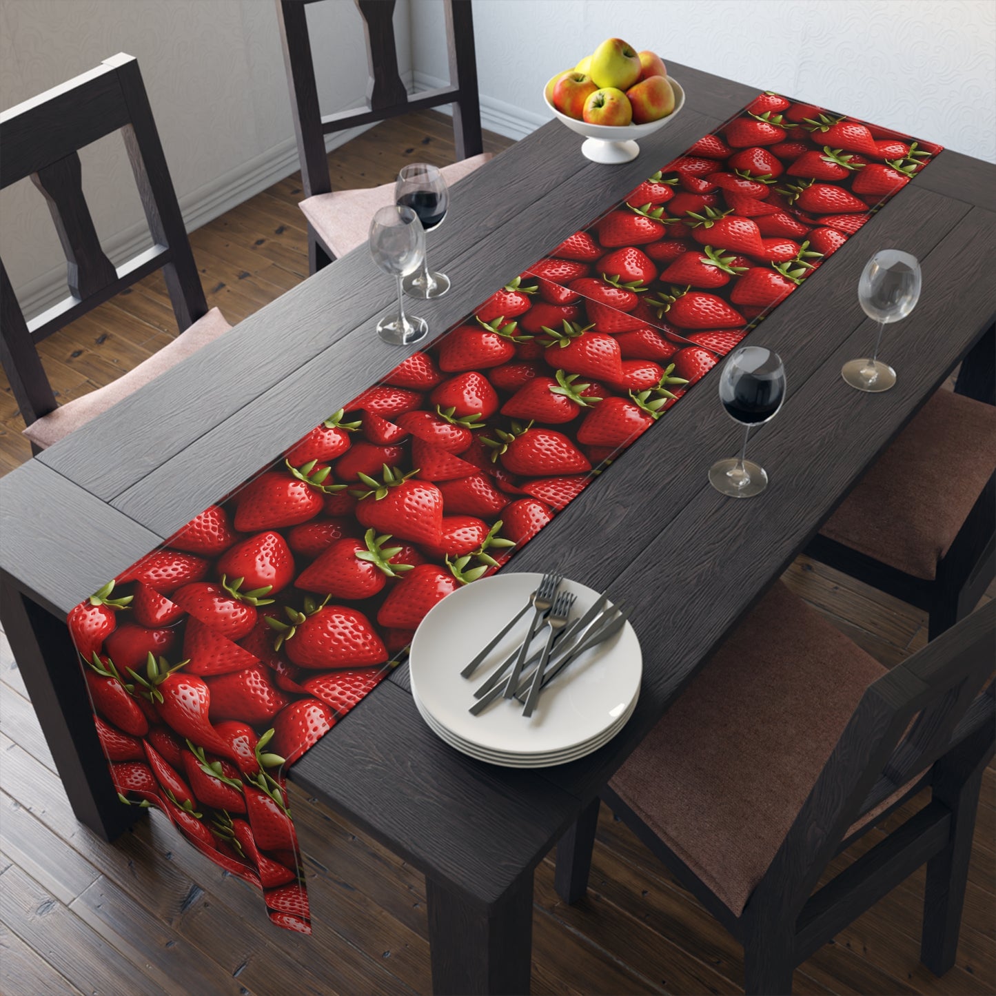 Strawberry Patch Picks: Home Decor and Gifts for the Ultimate Berry Fan - Table Runner (Cotton, Poly)