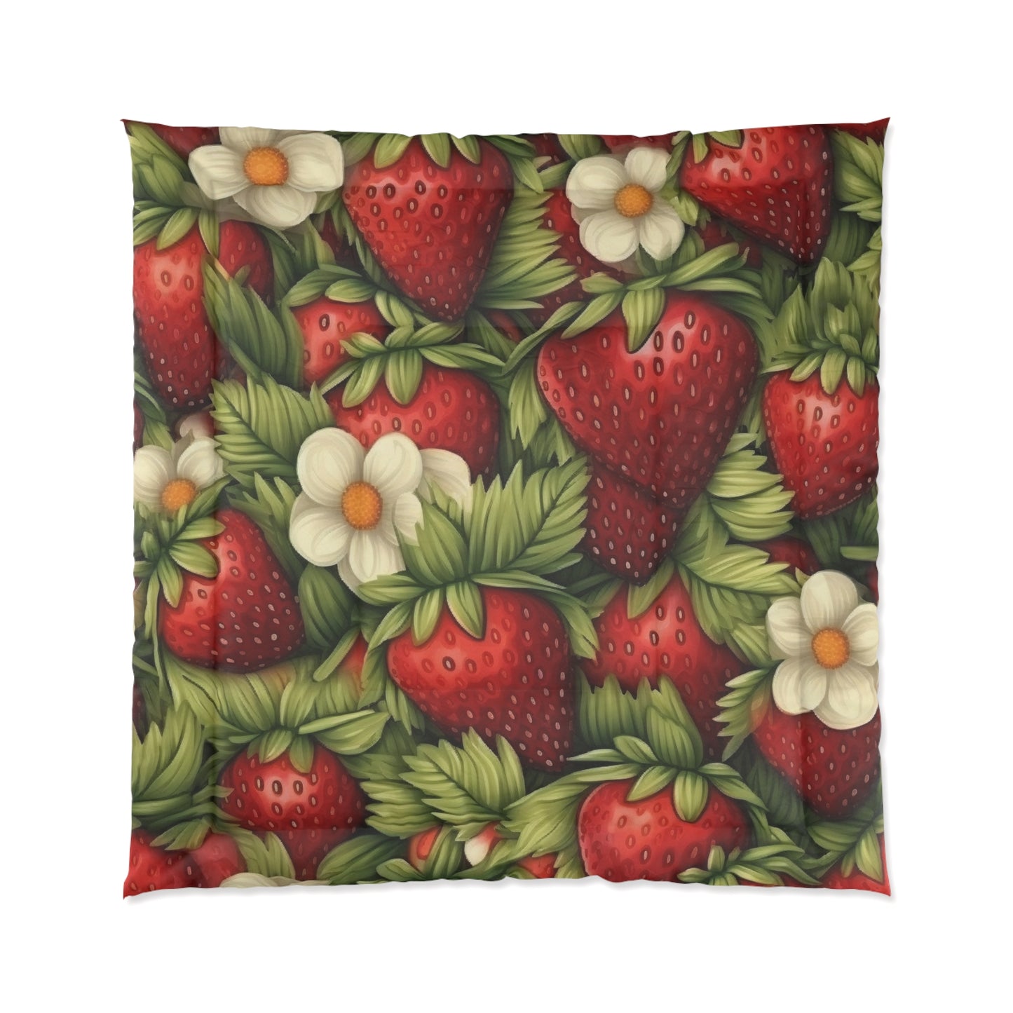 Strawberry Euphoria: The Ultimate Guide to Celebrating Life's Sweetest Berry - Bed Comforter