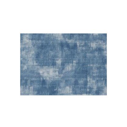 Faded Blue Washed-Out: Denim-Inspired, Style Fabric - Outdoor Rug