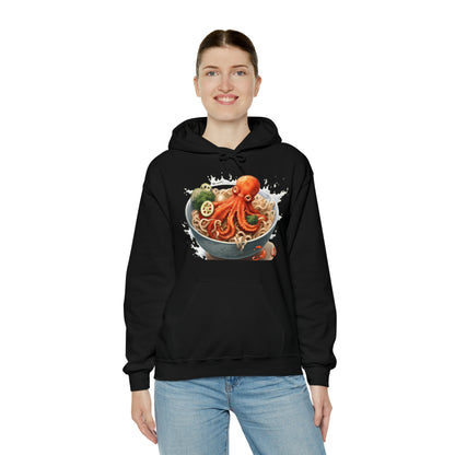 Ramen Octopus Bowl Anime Estilo tradicional japonés - Sudadera con capucha unisex Heavy Blend™ 