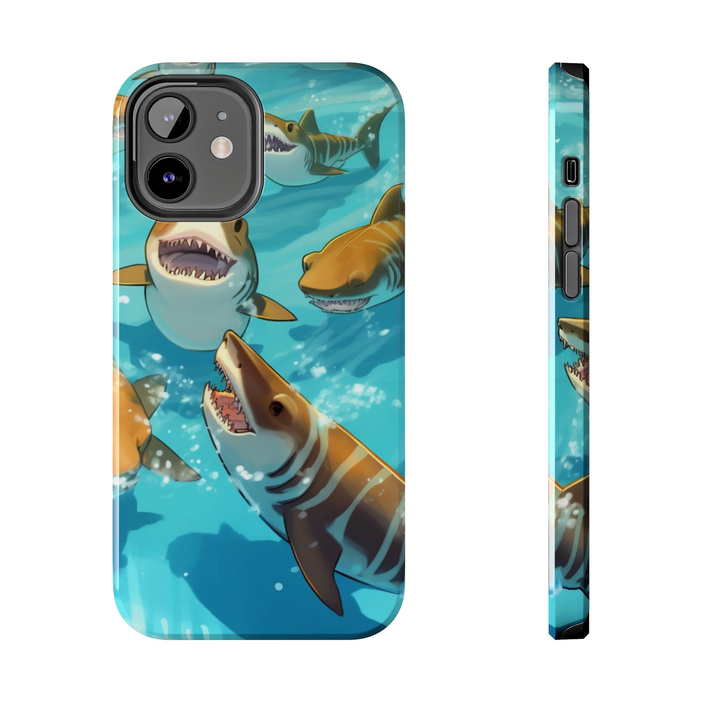 Tiger Shark: Ocean Marine Wildlife - Underwater - Tough Phone Cases