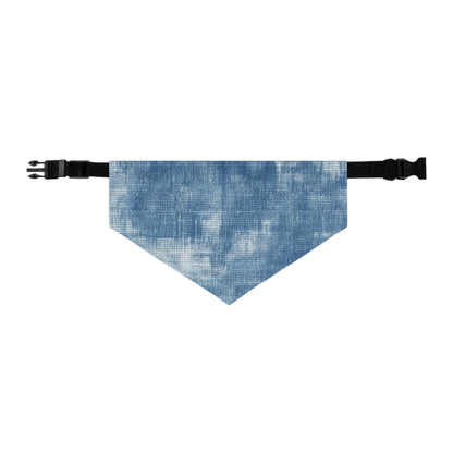 Faded Blue Washed-Out: Denim-Inspired, Style Fabric - Dog & Pet Bandana Collar