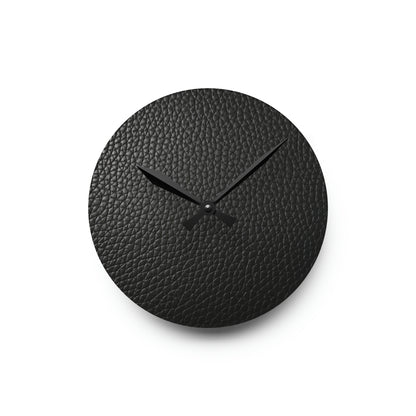 Black Leather Design - Acrylic Wall Clock