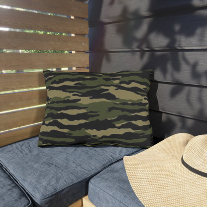 Tiger Stripe Camouflage: Military Style - Outdoor Pillows