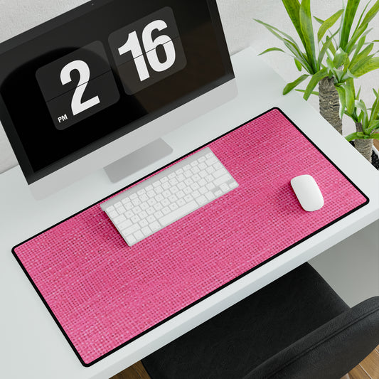 Doll Pink Faux Denim Design - Desk Mats