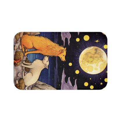 Arte de la carta del Tarot de la Luna - Abraza tu intuición y tus sueños - Alfombra de baño