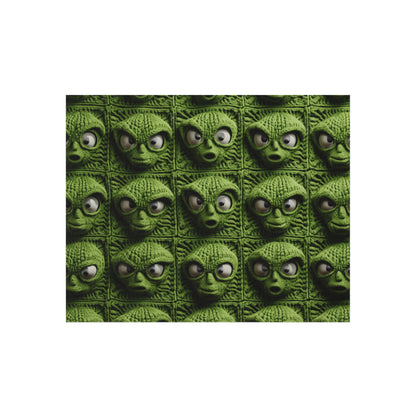 Alien Granny Square Crochet - Galacitc Space Sci fi Fantasy Theme - Outdoor Rug