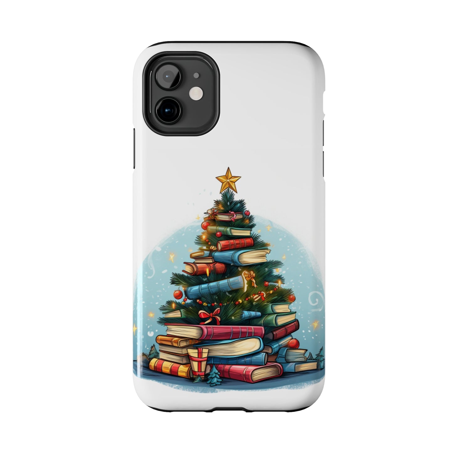 Book Lover Christmas Tree, Gift For Readers - Tough Phone Cases