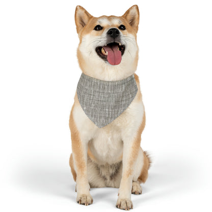 Silver Grey: Denim-Inspired, Contemporary Fabric Design - Dog & Pet Bandana Collar