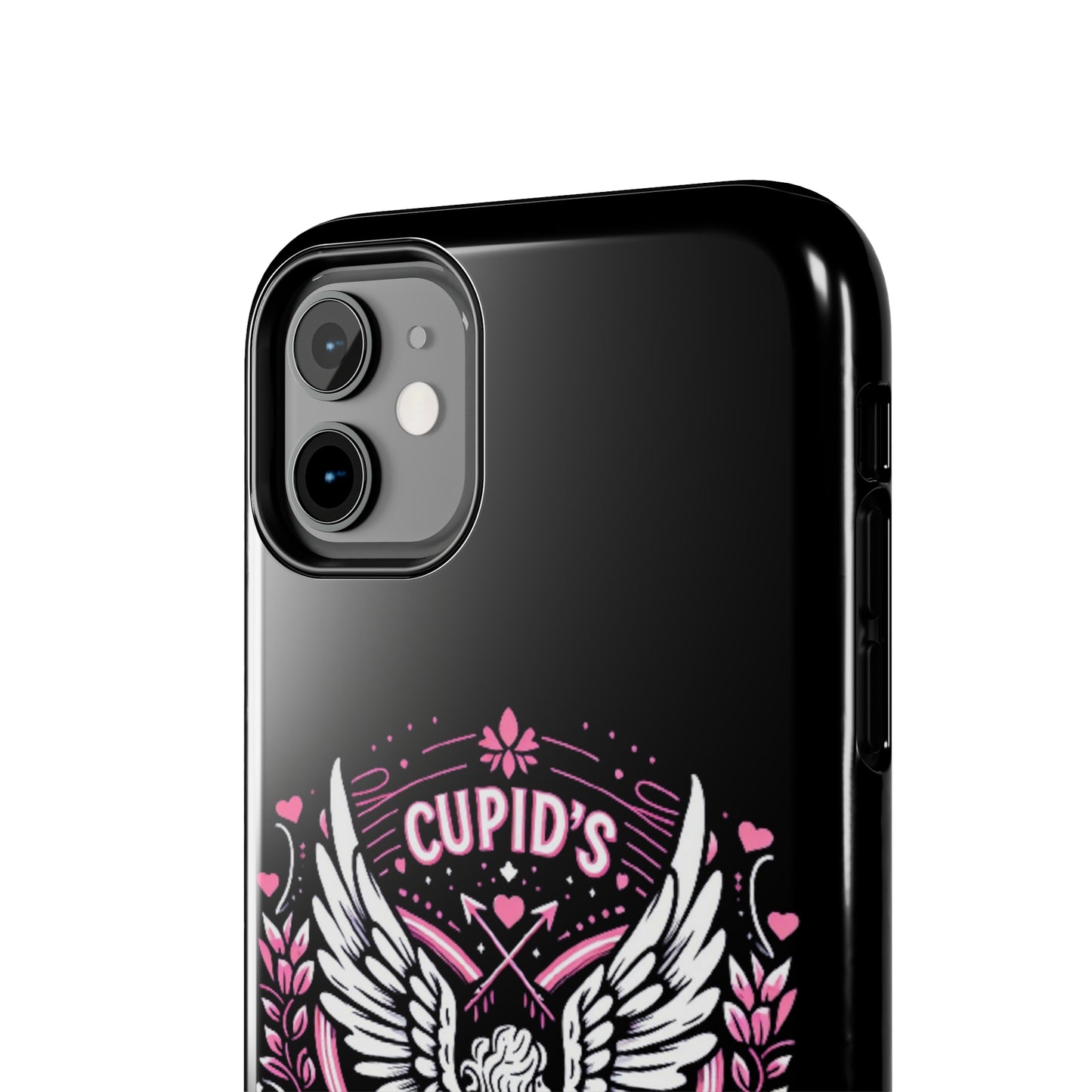 Cupidos Choice Crest con corazón y alas - Amor y romance con temática de San Valentín - Fundas resistentes para teléfonos