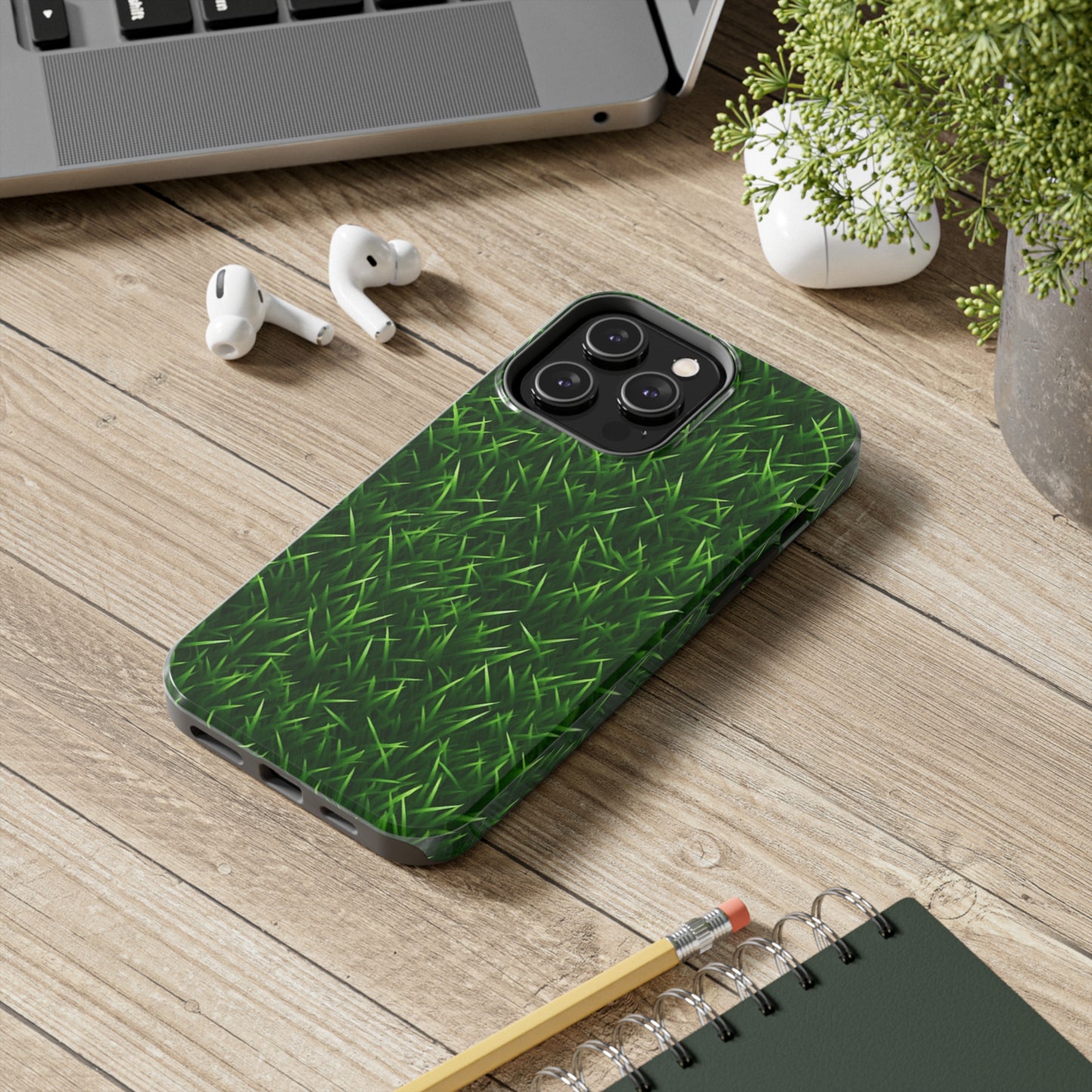 Touch Grass Indoor Style Outdoor Green Artificial Grass Turf - Tough Phone Cases