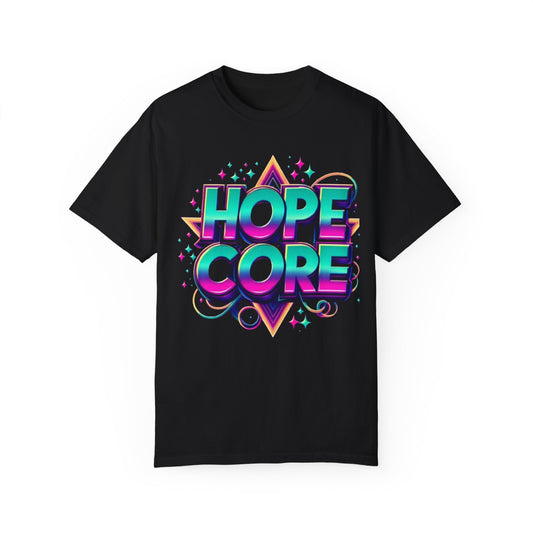 Hopecore Retro Gift, Unisex Garment-Dyed T-shirt