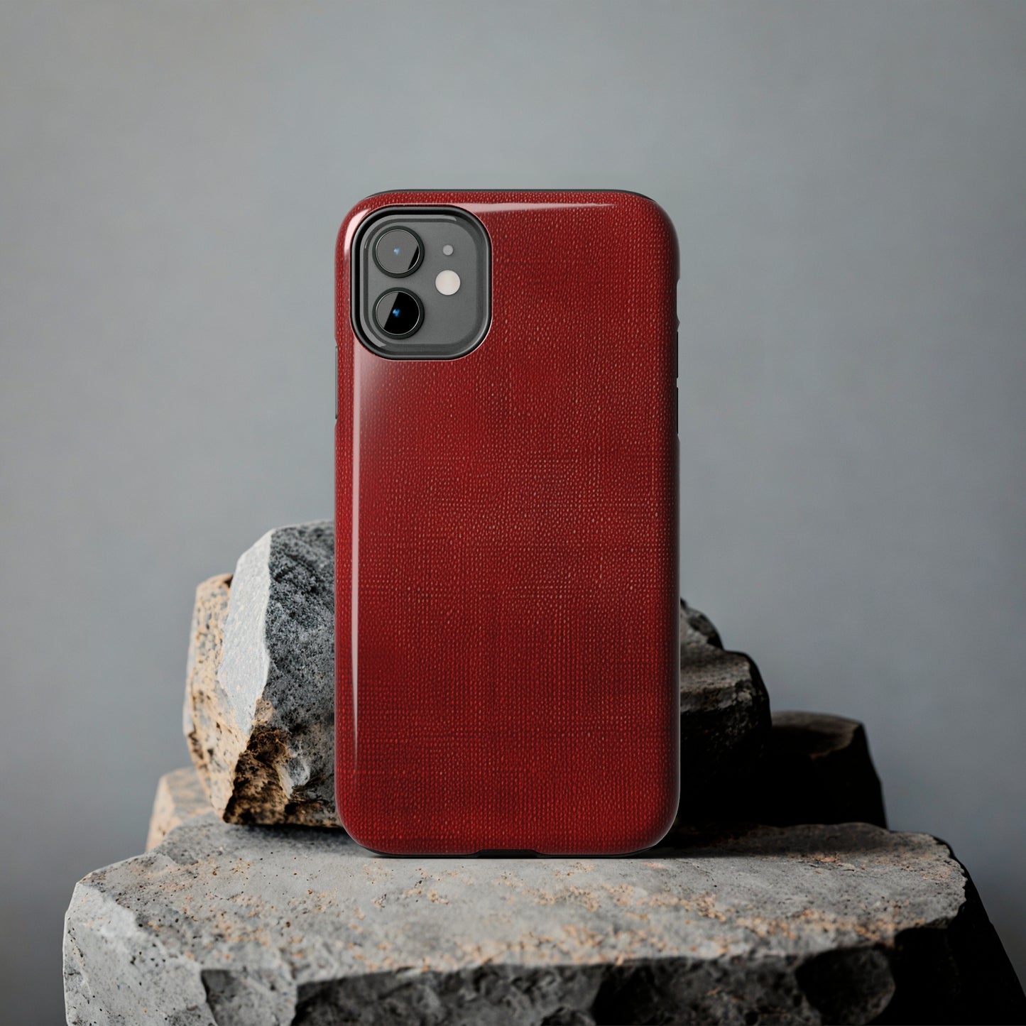 Juicy Red Berry Blast: Denim Fabric Inspired Design - Tough Phone Cases