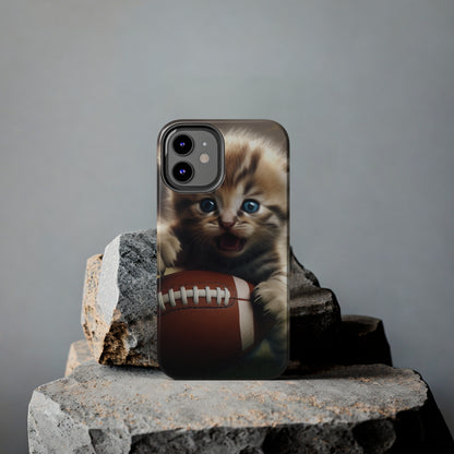 Football Kitten Touchdown: el juego deportivo ganador de Tabby - Estuches resistentes para teléfonos