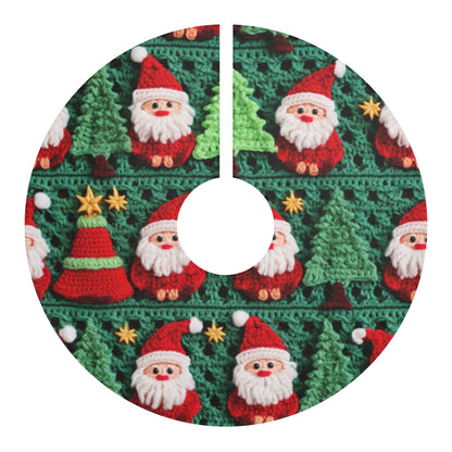 Santa Claus Crochet Pattern, Christmas Design, Festive Holiday Decor, Father Christmas Motif. Perfect for Yuletide Celebration - Christmas Tree Skirts