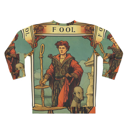 Tarot Místico - Representación artística de la carta del tonto - Sudadera unisex (AOP) 