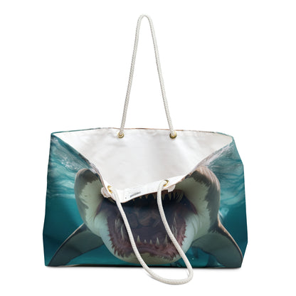 Bull Shark: River Monster Menace - Realistic Dark Water Predator - Weekender Bag