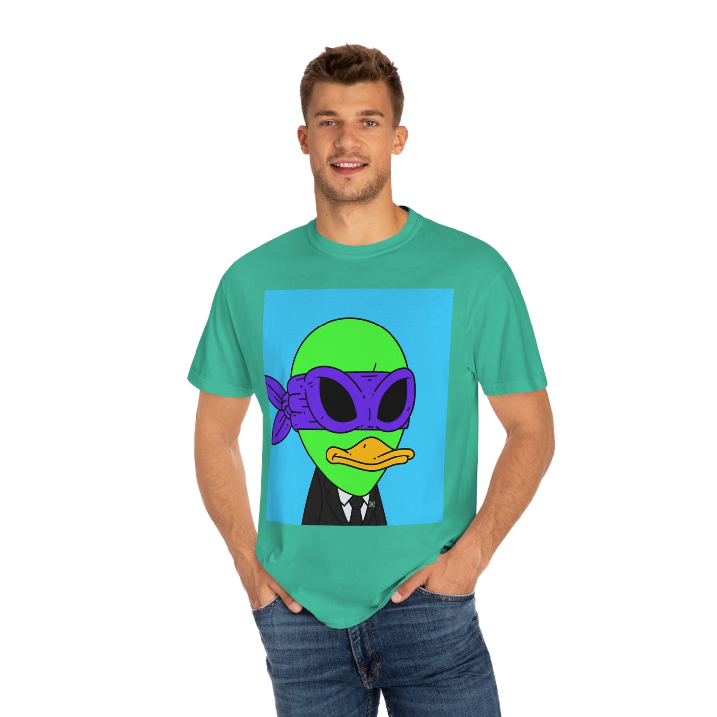 Alien Visitor 751Galactic - Unisex Garment-Dyed T-shirt