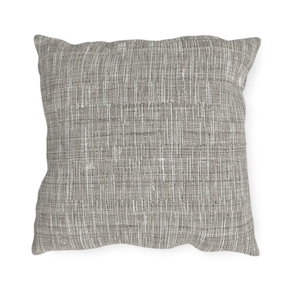 Silver Grey: Denim-Inspired, Contemporary Fabric Design - Outdoor Pillows