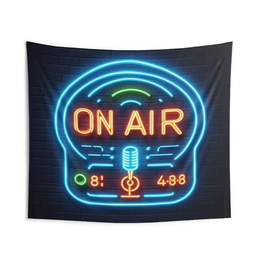 On Air Light Up Sign, Neon Graphic, Indoor Wall Tapestries