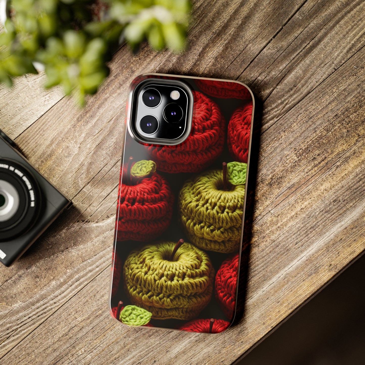 Crochet Apple Amigurumi - Big American Red Apples - Healthy Fruit Snack Design - Tough Phone Cases