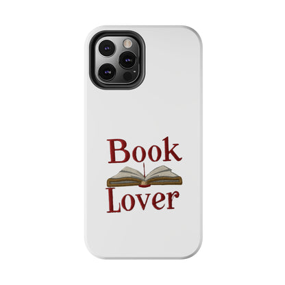 Open Book Embroidery Art: Book Lover Text for Avid Readers - Tough Phone Cases