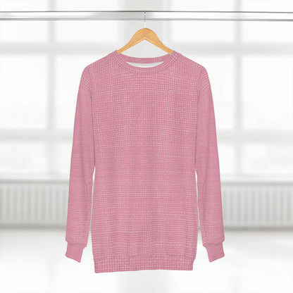 Pastel Rose Pink: Denim-Inspired, Refreshing Fabric Design - Unisex Sweatshirt (AOP)